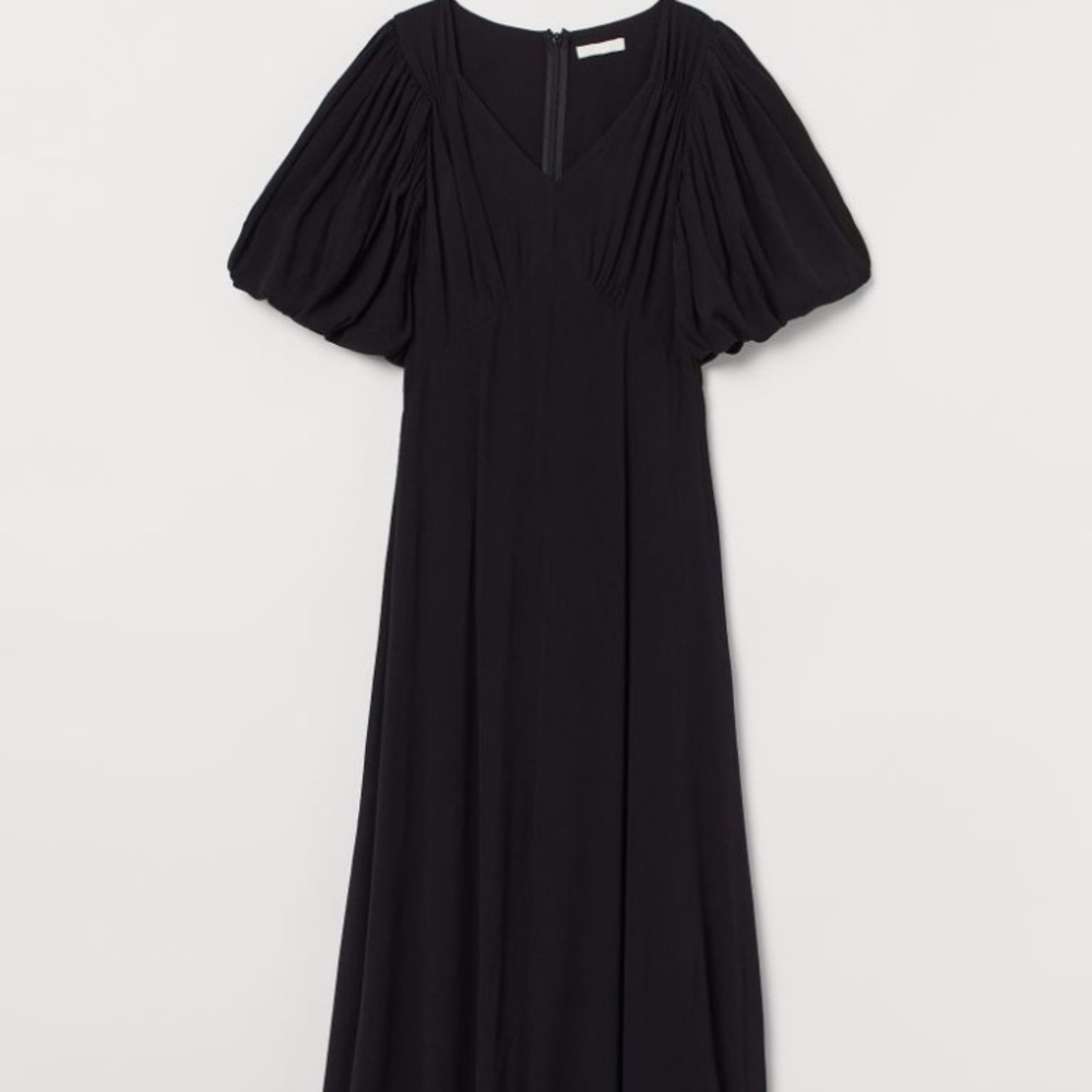 NWT! H&M puff sleeve midi dress